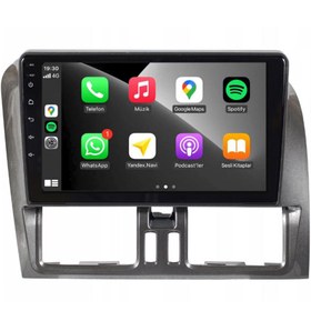Resim Volvo Xc-60 Araç Multimedya Android Ekran Carplay Navigasyon Double Teyp 4+64 9" 13-16 Gri Blueway 