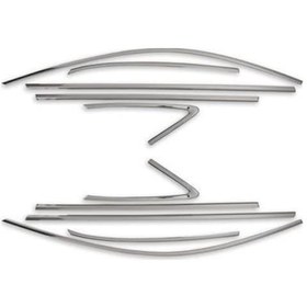 Resim Audi A3 Sedan Krom Cam Çerçevesi 12 Parça 