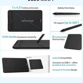 Resim Xp-pen Deco Mini7 Grafik Tablet Android Windows Ios 