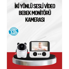 Resim Teknodayım Teknolojik Görüntülü Bebek Monitörü 4.3 Inç Ekran ve Sesli Iletişim Seri 2026 
