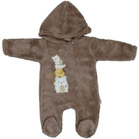 Resim Flexi Peluş Patikli Bebek Tulumu 215199 Kahverengi 