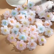 Resim 50 adet Mini Pembe Kiraz Çiçeği Yapay Çiçek - Poliüretan, Pil Gerektirmez, DIY Çiçek Duvarları, Bahçe Partileri, Doğum Günleri ve Tatil Süslemeleri için Mükemmel, Yaz Mevsimi, Masaüstü Yerleştirme, Kiraz Çiçeği Dekoru 