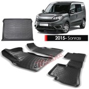 Resim Fiat Doblo Paspas Bagaj Havuzu 3D Rizline Havuzlu Set 2015- 