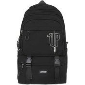 Resim Honeybeeshop Siyah Büyük Kapasiteli Sert Tabanlı Sırt Çantası Çoklu Cep Dağcılık Ve Seyahat Siyah 