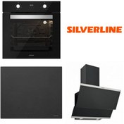 Resim Silverline Siyah Ankastre Set BO6502B02 - VC5428B01 - 3420 Classy 60 Cm 