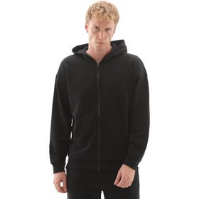 Resim Skechers M Essential Full Zip Hoodie Erkek Ceket Siyah 