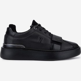 Resim Valmenti Erkek Hakiki Deri Siyah Sneakers & Spor Ayakkabı 352 23106 Erk Ayk Sk25-26 Siyah Bnckl Siyah 