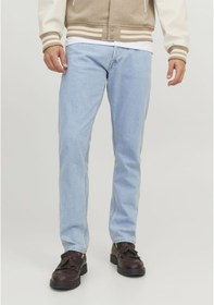 Resim Jack & Jones Erkek Chris 738 Loose Fit Jean 12250231 Blue Denim 