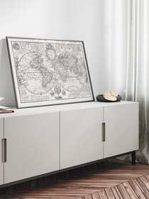 Resim Vintage Dünya Haritası - Art Print - William Turner / 50x70 cm 