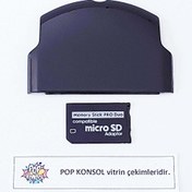 Resim PSP Slim Kapak ve Memory Stick Pro Duo Adaptör Mikro SD Çevirici 2000 3000 Uyumlu PSP Kapak POPKONSOL