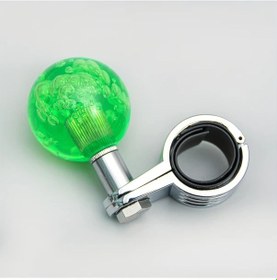 Resim Xuweiwei Jdm Araba Direksiyon Yardımcı Topu Green Kristal Kontrol Dümeni Alüminyum Evrensel Uyumlu Yeşil 