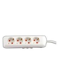 Resim Viko Multi-let 4'lü Topraklı 2 Metre Kablolu Çocuk Korumalı Grup Priz 2 M 
