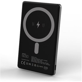 Resim Simex S-40 Slimo 5000 mAh Wireless PowerBank Siyah 