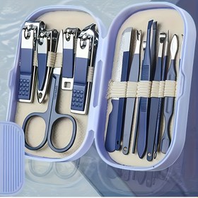 Resim 14 adet Paslanmaz Çelik Manikür ve Pedikür Seti Taşınabilir Saklama Kutusu ile - Unisex, Kokusuz Tırnak Bakım Seti Modern Konkav Kenarlı Tırnak Makasları ve Bakım Araçları ile, Tırnak Bakımı Temel Araçları|Şık Manikür|Dayanıklı Tırnak Seti, Tırnak Bakımı Aksesuarı 