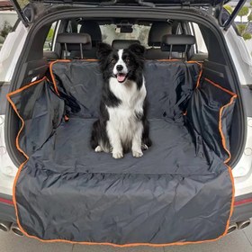 Resim Su Geçirmez SUV Köpek Kargo Lineri - Ayarlanabilir, Çizilmeye & Kirlenmeye Dirençli Araba Bagaj Matı ve Çıkarılabilir Koltuk Kılıfı 