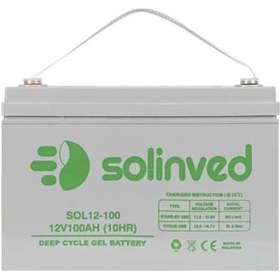 Resim Solinved 100 Ah 12v Jel Akü 