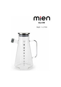 Resim Mien 1 Lt Metal Kapaklı Cam Yağdanlık Şeffaf 