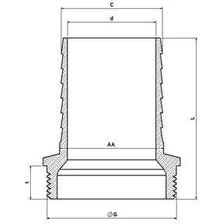 Resim Belle Fusion Mey Ithalat® 1 1/2 Sarı Hortum Rakoru 