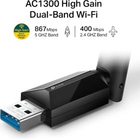 Resim Tp-Link Archer T3U PLUS AC1300 H.G D.B USB Adaptö adaptör (3yıl üretici garantili) 