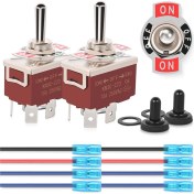 Resim Parallax 4pin Ters Polarite Geçiş Anahtarı 2 Adet 12V Anlık Salıncak Anahtarı (Yurt Dışından) 