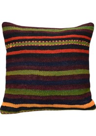 Resim Zehra Abla Halı Yeni El Dokuma Dekoratif Kilim Kırlent Yastık Kılıfı 6482 Çok Renkli 