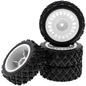 Resim Didadodo 4 Adet 72mm Kauçuk Lastik - Tamiya Xv-01/tt-01 İçin Yedek Parça Yüksek Kalite 