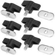 Resim Hallow 6 Takım Kayık Vidalar Demiryolu Kano Kayık Parça Montaj Ya21168 Siyah 