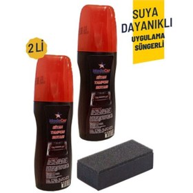 Resim pazarella Suya Dayanıklı Siyah Tampon Boyası Uygulama Süngerli 