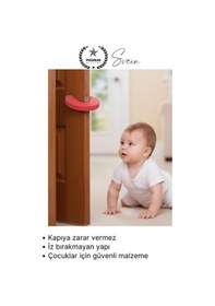 Resim Stoper 8'li Köpük Kapı Stoperi Parmak Sıkışması Önleyici Çocuk Güvenliği Koruyucu Yumuşak Ev Kreş Çok Renkli 
