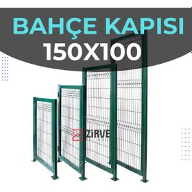 Resim 50 X 50 1,5 Mm Kutu Profilden Yapılmış Bahçe Kapısı Zirve Tel Örgü 