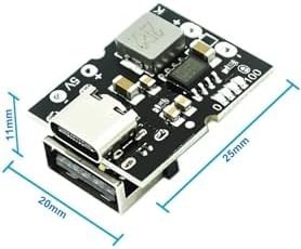 Resim Alkatronik 5v 2a Usb Çıkış Powerbank Devresi Type C Usb Giriş Lityum Lion 18650 Pil Şarj Koruma Mobil 