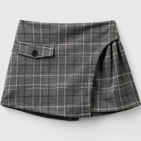 Resim Benetton Kız Çocuk Ekose Şort Etek - 7-8 Yaş 