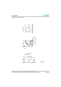 Resim Serel Smart 52 Cm Asma Klozet Kapak Hariç SM10ODS110H 