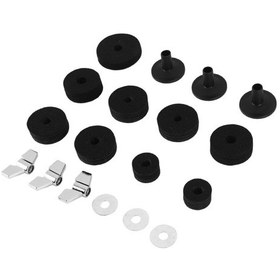 Resim 18 Parça Zil Aksesuarları Zil Keçeleri Hi-hat Clutch Keçe 