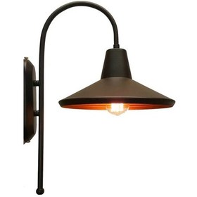 Resim Rsylight Retro Metal Rustik Dekoratif Baston Kol Duvar Aplik Siyah 