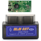 Resim Elm327 Siyah -mini Elm327 Bluetooth V2.1 Obd2 Araç Teşhis Tarayıcı Elm 327 Bluetooth Android/symbian Obdıı Protokolleri 3 Renk 