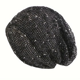 Resim Soluk Alabilir Mesh Çift Kullanımlı Eşarp Beanie Örgü Şapka Seti 