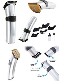 Resim BEYOĞLU AVM 609 Profesyonel Şarjlı Saç Sakal Kesme Tıraş Makinesi Erkek Tıraş Makine Seti Fişli 