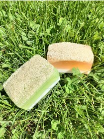 Resim Doğal Kabak Lifli Ballı Eşek Sütlü + Aloe Vera 2'li Sabun 