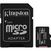 Resim Kingston Sdcs2-64gb 64 GB MicroSDXC Canvas Select Plus 100r A1 C10 Card + Adp Hafıza Kartı 