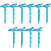 Resim Suntek 10 Adet Plaj Havlusu Klipsi, Havuz Kenarı Dinlenme Mavi 