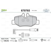 Resim VALEO 670765 Fren Balatasi Arka Mercedes Viano W639 03- Vito W639 03 0014211010 14211010 (WA641771) 