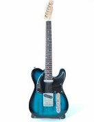 Resim El Yapımı 1/4 Ölçek Minyatür Elektro Gitar Telecaster Blueburst 