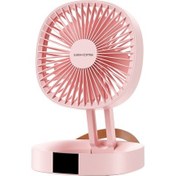 Resim WT-F23 Taşınabilir Katlanabilir Masaüstü Ectric Fan Pembesi (Yurt Dışından) 