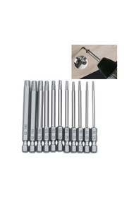 Resim Sones 11 Adet / Set 75mm Erik Çiçeği İçi Boş Uç Çok Amaçlı Soyma Ucu Seti 