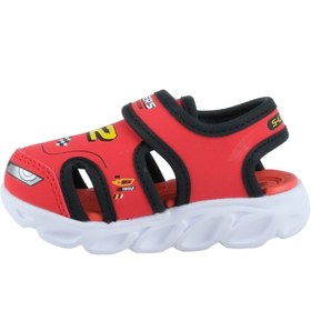 Resim Skechers Hypno Splash Bebek Kırmızı Işıklı Sandalet (400612N-RDBK) 