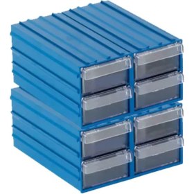 Resim 8 Çekmeceli Şeffaf Plastik Kutu, Organizasyon ve Saklama Için Ideal 