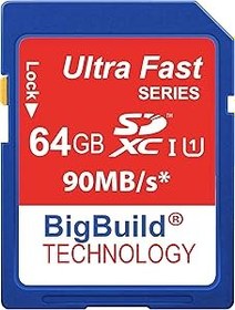 Resim Ememorycards 64 GB Ultra-Hızlı 90 MB/s SD SDHC hafıza kartı Canon EOS 600D kamera için 