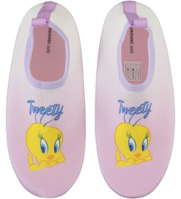 Resim Tweety Baskılı Tabanlı 32-36 Numara Deniz Ayakkabısı - Lila - Lila / 32 Numara 