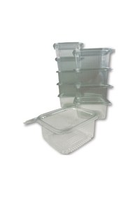 Resim 500 Adet Plastik Sızdırmaz Kap 500 Gr Cc Kullan At Tek Kullanımlık Plastik Kapaklı Kase 